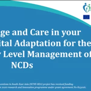Webinar: Digital adaption for community-level management of NCDs – Myanmar experience